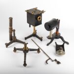 Group of Cast Iron & Brass Scientific Apparatus 19th/20th Century