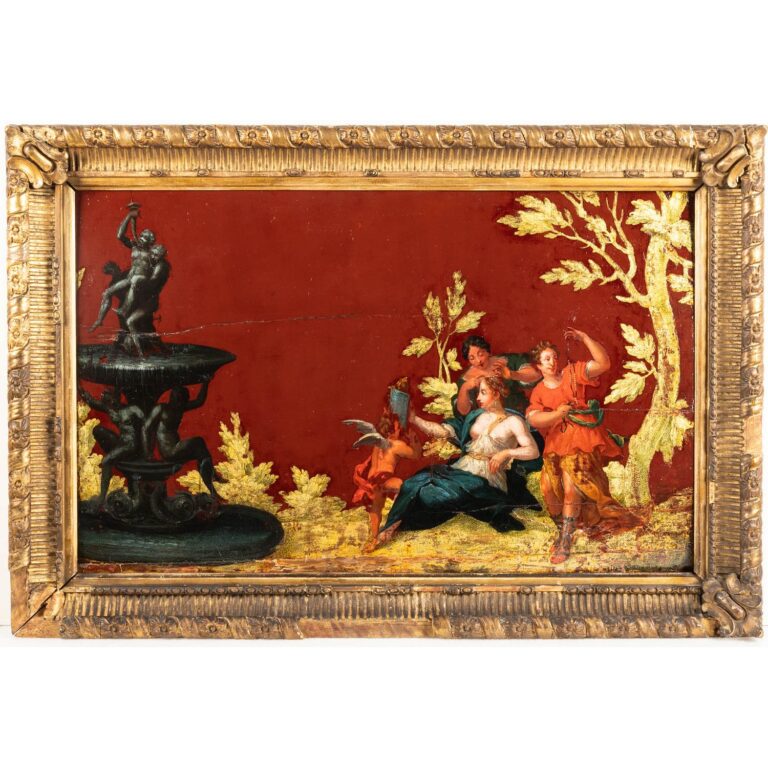 After Francesco Albani The Toilet of Venus 18th Century Oil Painting