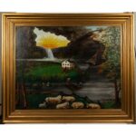 Henry Church Jr. Saylors Home Oil Painting