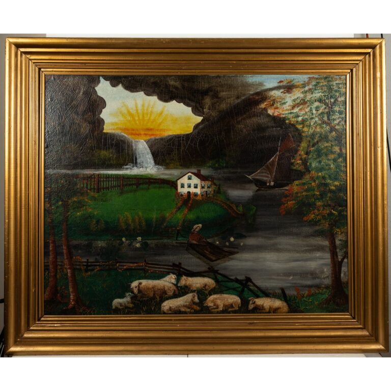 Henry Church Jr. Saylors Home Oil Painting