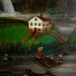 Henry Church Jr. Saylors Home Oil Painting
