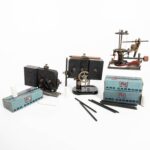 3 Arc Carbon Micro Projectors 20th Century