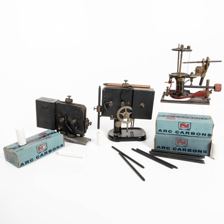 3 Arc Carbon Micro Projectors 20th Century