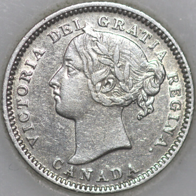 1883-H Canadian 10 Cents 80% Silver Coin