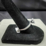 14K White Gold Diamond Engagement Ring Size 7 2.7g