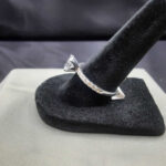 14K White Gold Diamond Engagement Ring Size 7 2.7g