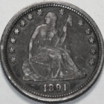 1891-P Seated Liberty Quarter 90% Silver Proof Coin