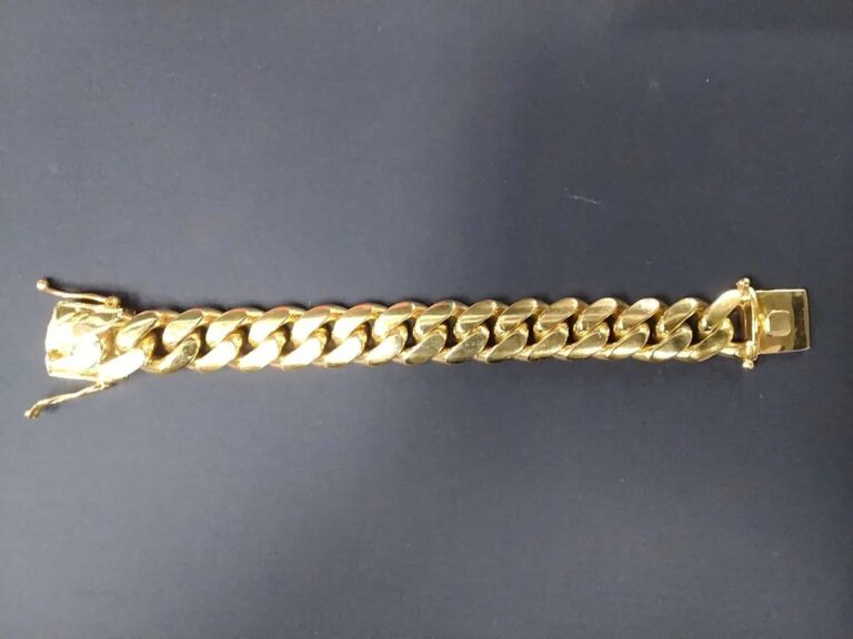 10K Yellow Gold 9-Inch Bracelet 308.2g