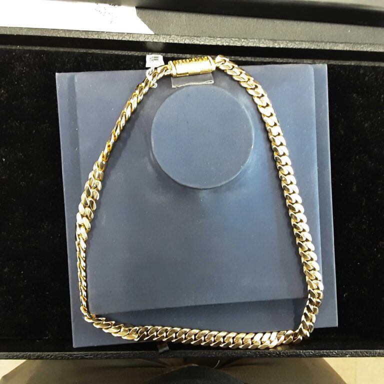 10K Yellow Gold Diamond Chain 24-Inch 158.9g