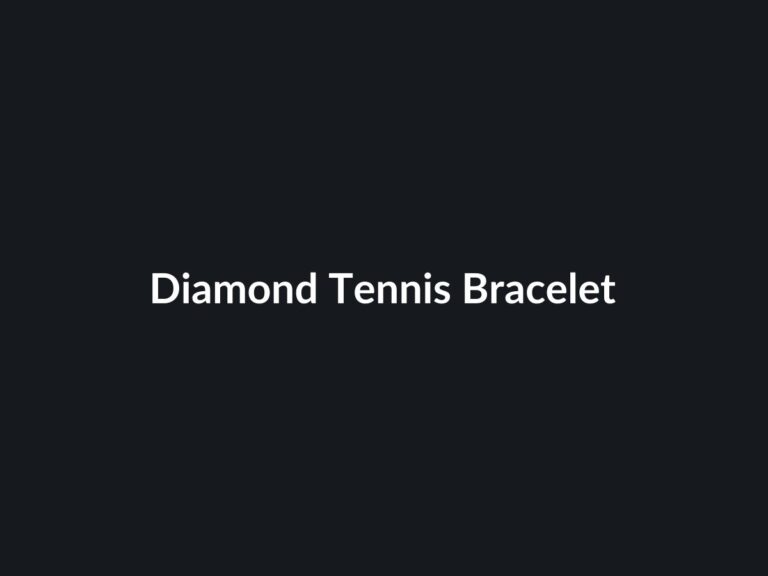 Diamond Tennis Bracelet